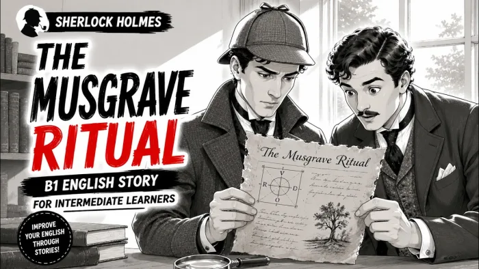 Sherlock Holmes – The Adventure of the Musgrave Ritual | B1 ESL & ELA Graded Reader Worksheet | With Answer Key cover