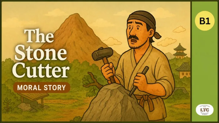 The Stone Cutter ESL & ELA Lesson Pack (B1) | Language & Academic English Skills Worksheet cover